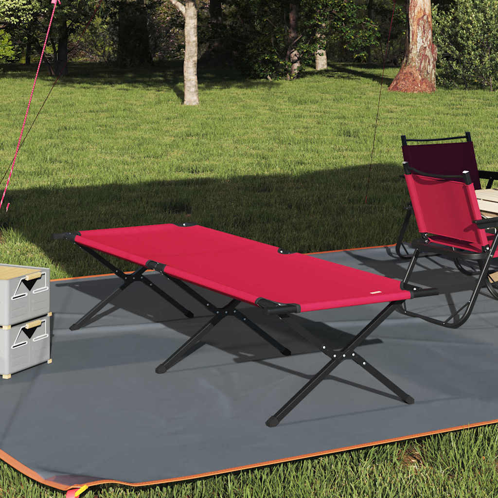 Klapp Schlafbett fürs Camping Rot 210 x 80 x 46 cm Oxford-stoff