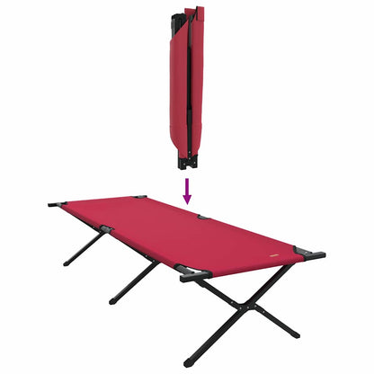 Klapp Schlafbett fürs Camping Rot 210 x 80 x 46 cm Oxford-stoff