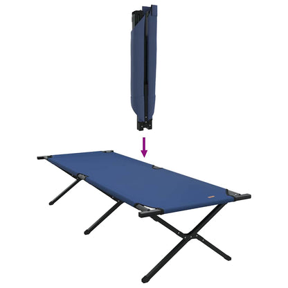 Klapp Schlafbett fürs Camping 2 pcs Blau 210 x 80 x 46 cm