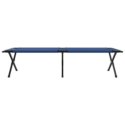Klapp Schlafbett fürs Camping 2 pcs Blau 210 x 80 x 46 cm
