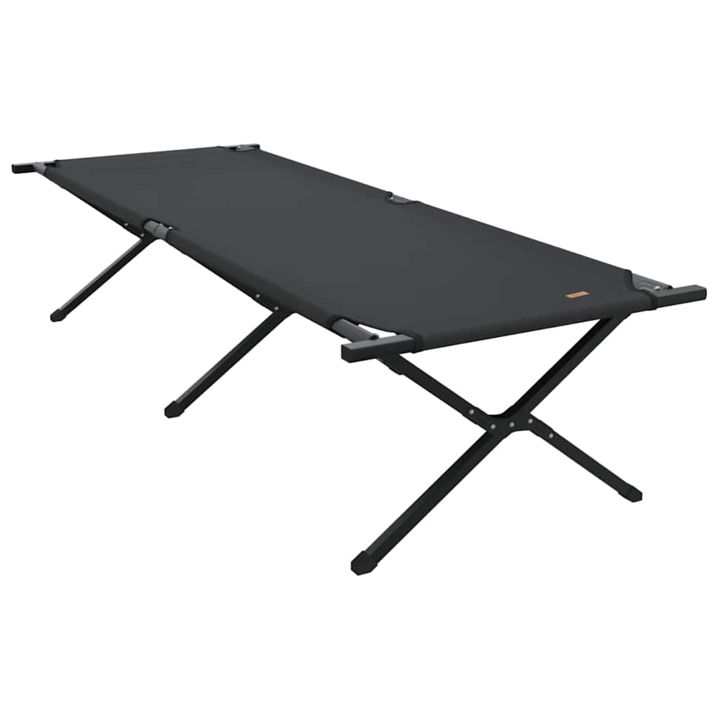 Klapp Schlafbett fürs Camping 2 pcs Schwarz 210 x 80 x 46 cm