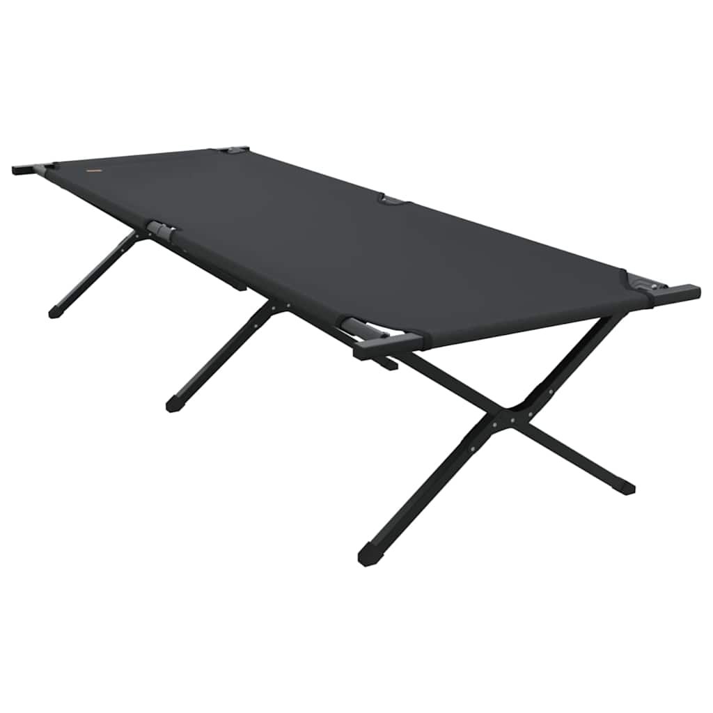 Klapp Schlafbett fürs Camping 2 pcs Schwarz 210 x 80 x 46 cm