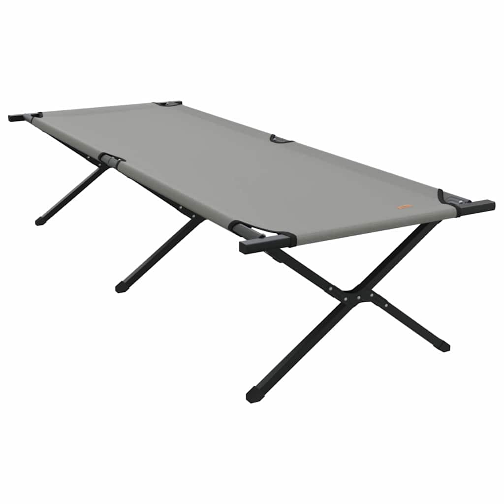 Klapp Schlafbett fürs Camping 2 pcs Grau 210 x 80 x 46 cm