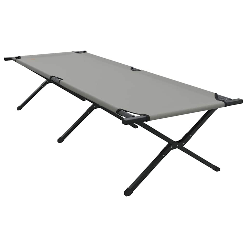 Klapp Schlafbett fürs Camping 2 pcs Grau 210 x 80 x 46 cm