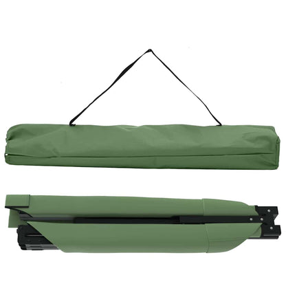 Klapp Schlafbett fürs Camping 2 pcs Grün 210 x 80 x 46 cm