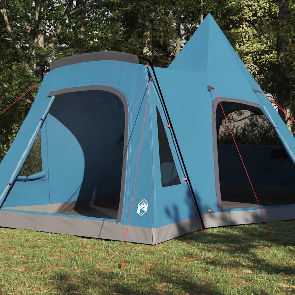 Teepee Zelt mit Dach mit Speicher Blau 545 x 450 x 295 cm