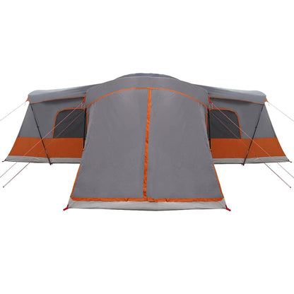 Zelt mit Dach mit Speicher Grau und Orange 680 x 510 x 210 cm