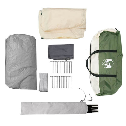 Tunnelzelt mit Dach Grün und Weiß 778 x 356 x 210 cm