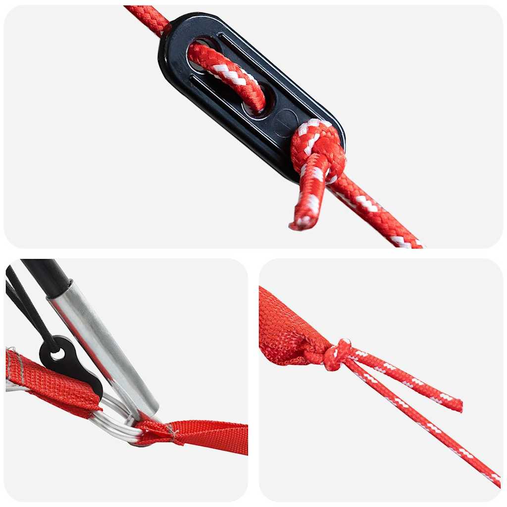 Tunnelzelt mit Dach Grün und Weiß 700 x 590 x 215 cm