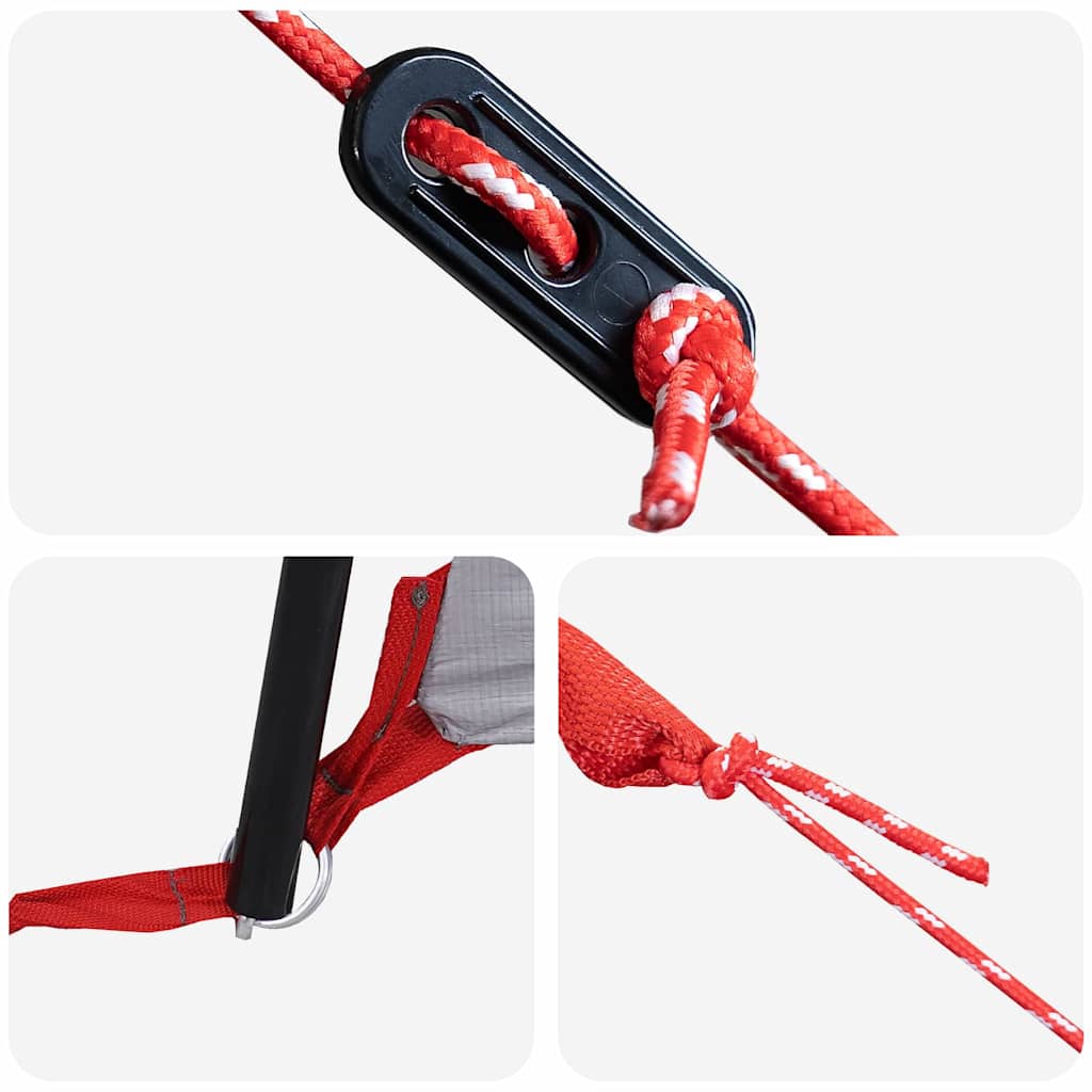 Familienzelt mit Dach Grün und Weiß 760 x 645 x 230 cm