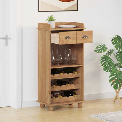 Weinschrank ASKIM Honigwachs 57 x 37 x 114 cm