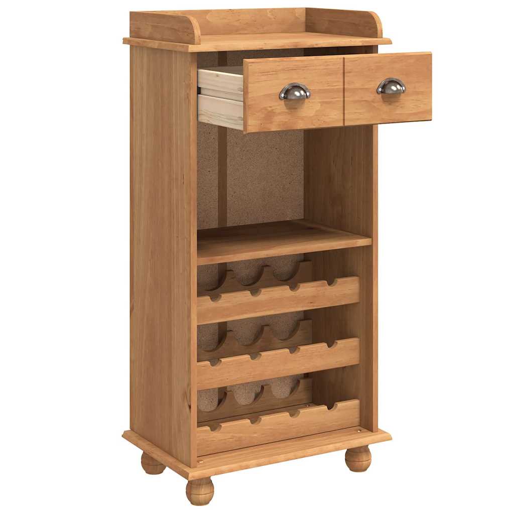 Weinschrank ASKIM Honigwachs 57 x 37 x 114 cm
