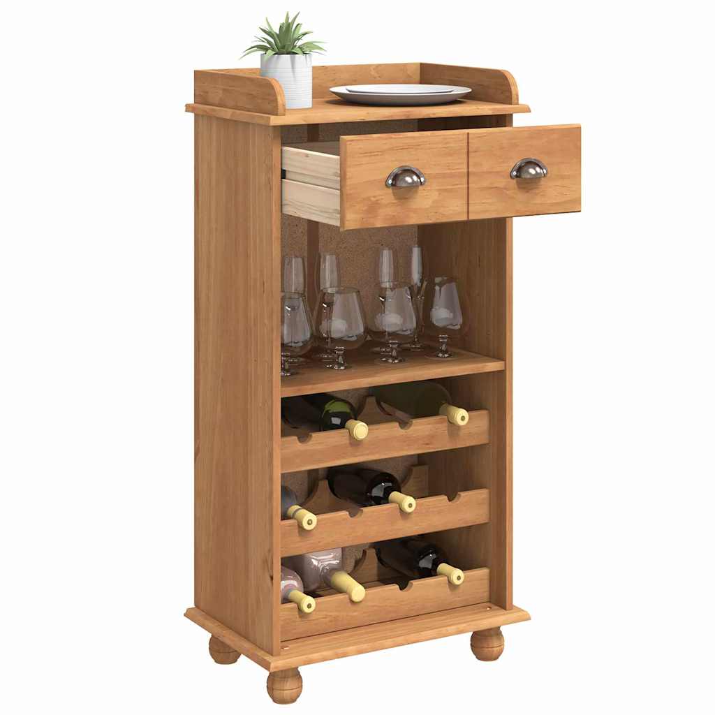 Weinschrank ASKIM Honigwachs 57 x 37 x 114 cm