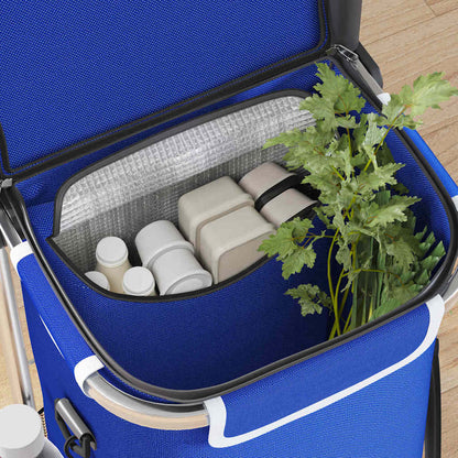 Einkaufswagen Blau 36,5 x 46,5 x 100,5 cm Oxford-stoff