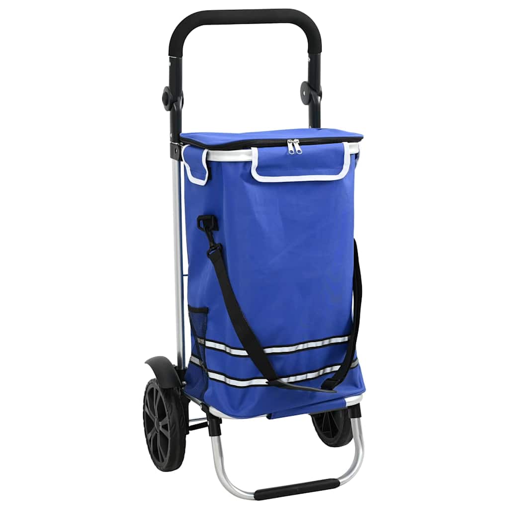 Einkaufswagen Blau 36,5 x 46,5 x 100,5 cm Oxford-stoff