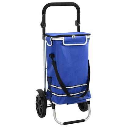 Einkaufswagen Blau 36,5 x 46,5 x 100,5 cm Oxford-stoff