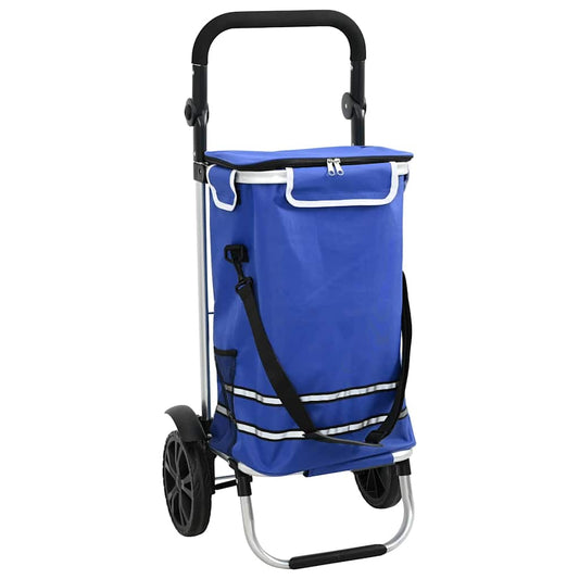 Einkaufswagen Blau 36,5 x 46,5 x 100,5 cm Oxford-stoff