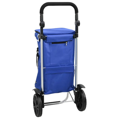 Einkaufswagen Blau 36,5 x 46,5 x 100,5 cm Oxford-stoff