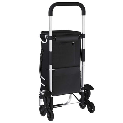 Einkaufswagen Schwarz 47 x 39 x 100,5 cm Oxford-stoff