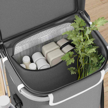 Einkaufswagen Grau 47 x 39 x 100,5 cm Oxford-stoff