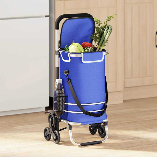 Einkaufswagen Blau 47 x 39 x 100,5 cm Oxford-stoff