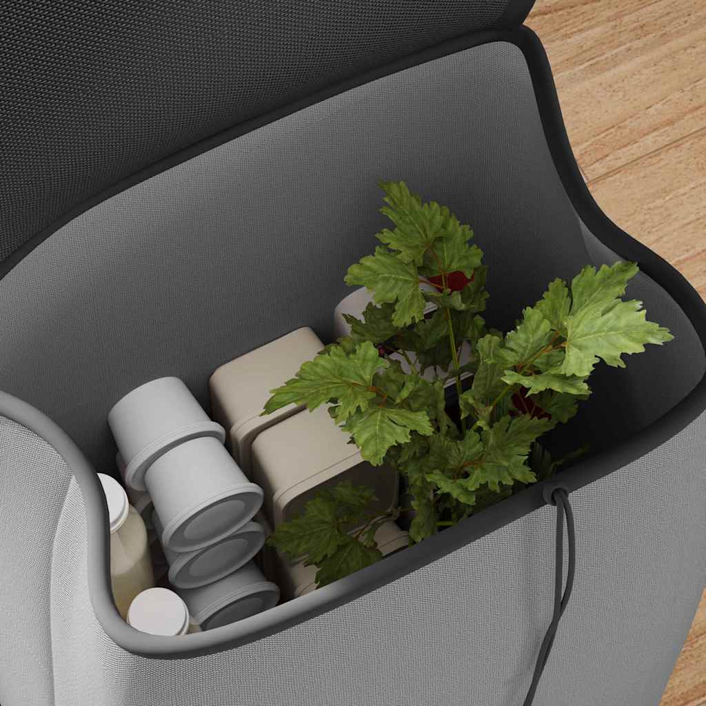 Einkaufswagen Grau 35 x 28 x 92 cm Oxford-stoff