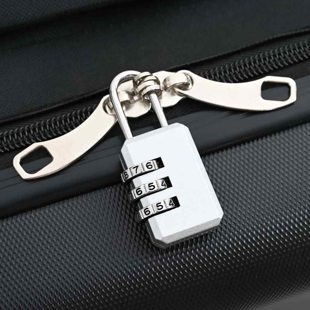 Koffer mit Schloss Schwarz 34 x 23 x 55,5 cm ABS Kunststoff