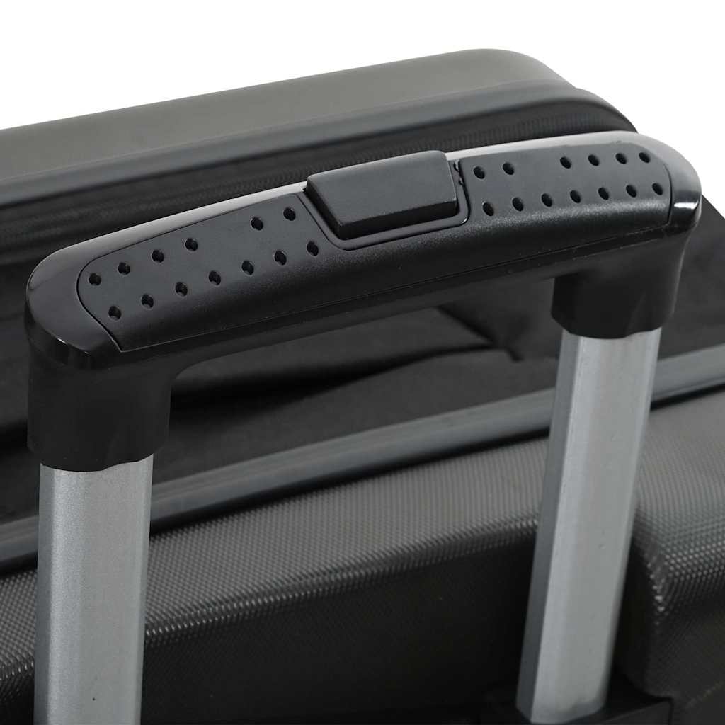 Koffer mit Schloss Dunkelgrau 34 x 23 x 55,5 cm ABS Kunststoff