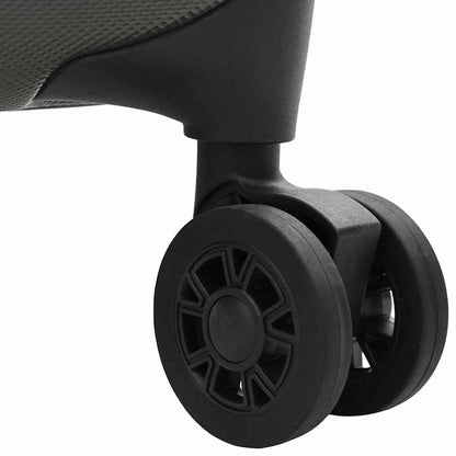 Koffer mit Schloss Dunkelgrau 43 x 27 x 66 cm ABS Kunststoff