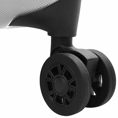 Koffer mit Schloss Silber 50 x 30 x 76 cm ABS Kunststoff