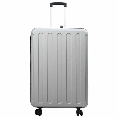 Koffer mit Schloss Silber 50 x 30 x 76 cm ABS Kunststoff