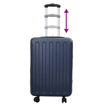 Koffer mit Schloss Dunkelblau 43 x 27 x 66 cm ABS Kunststoff