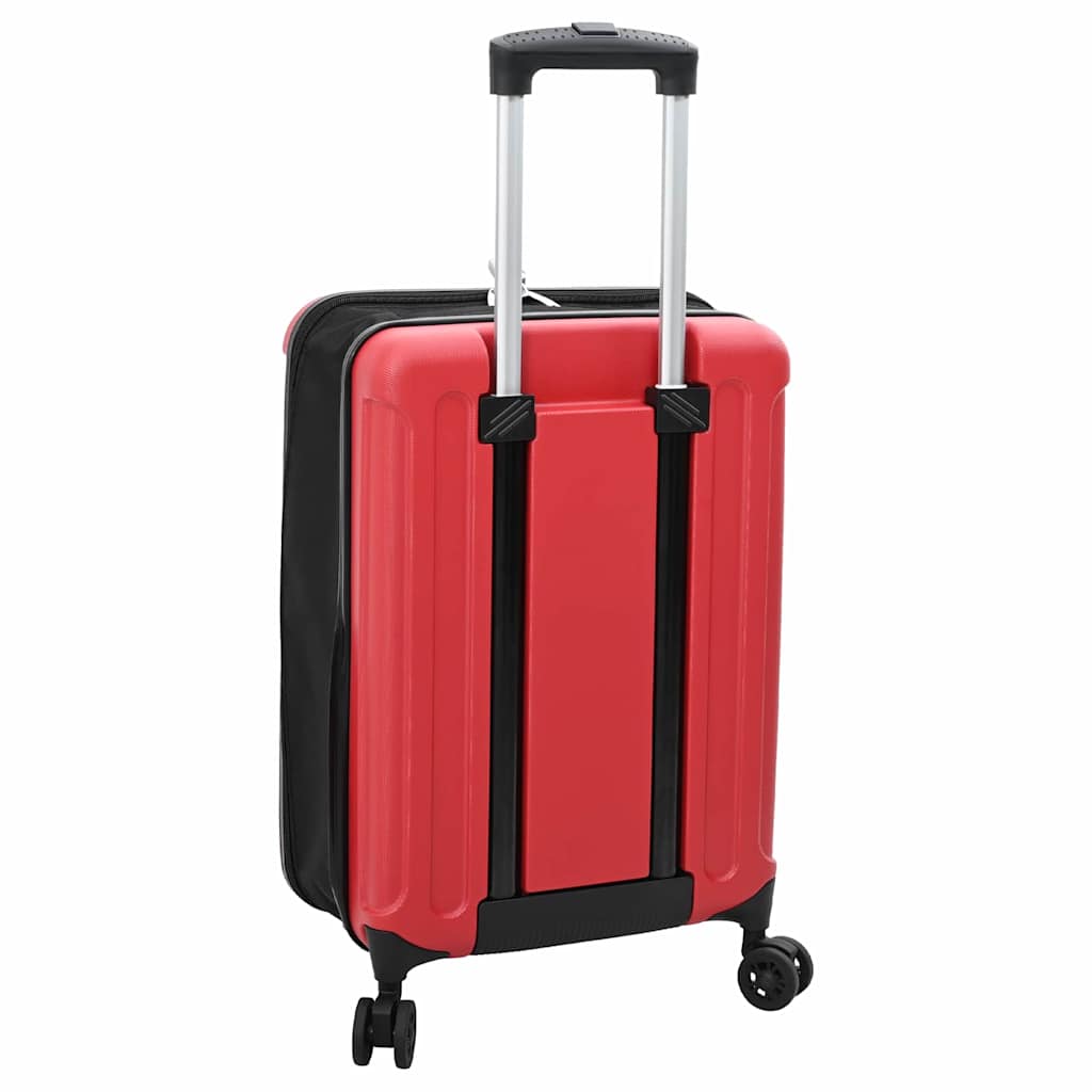 Koffer mit Schloss Rot 34 x 23 x 55,5 cm ABS Kunststoff