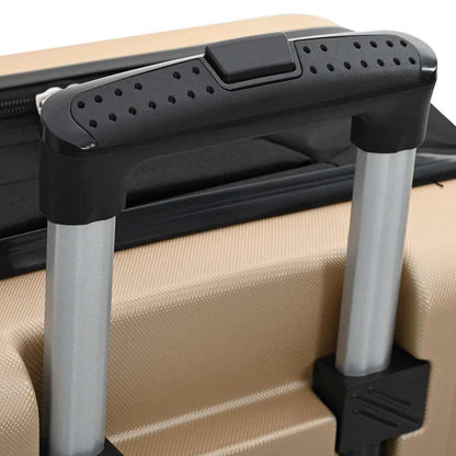 Koffer mit Schloss Champagner 34 x 23 x 55,5 cm ABS Kunststoff