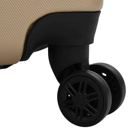 Koffer 3 pcs Champagner 50 x 31 x 78 cm ABS Kunststoff