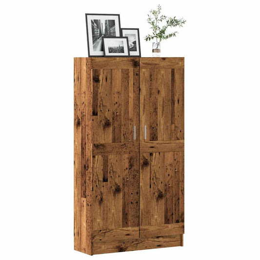 Bücherschrank Altholz-Optik 82,5x30,5x150 cm Holzwerkstoff