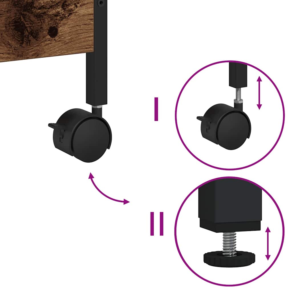 Küchentrolley Altholz 50 x 30 x 70 cm Holzwerkstoff