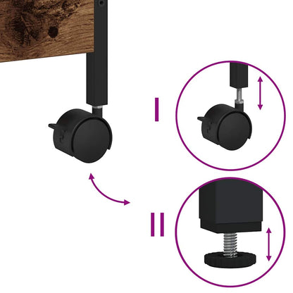 Küchentrolley Altholz 50 x 30 x 70 cm Holzwerkstoff