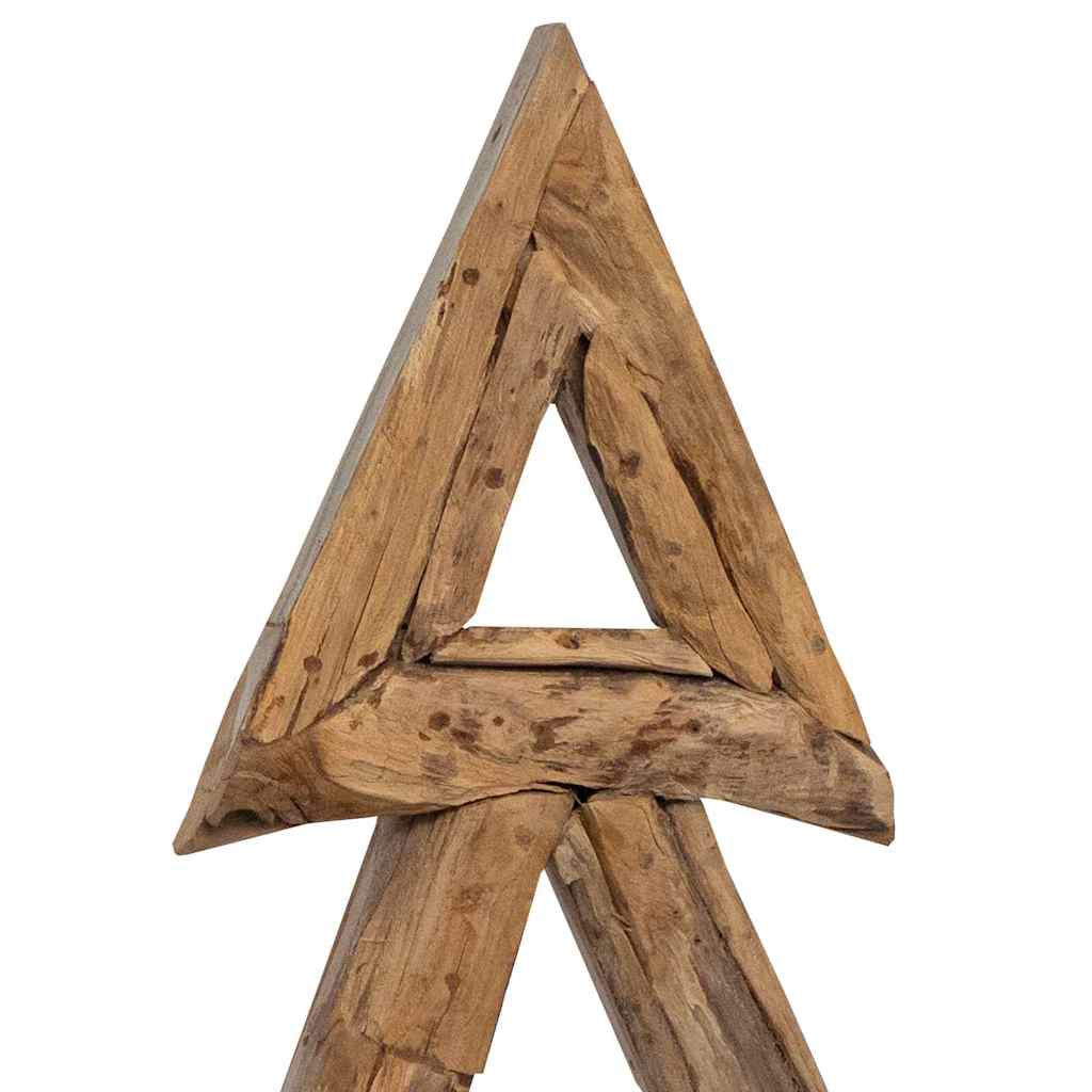 Weihnachtsbaum mit Ständer Braun 90 cm Massivholz Teak