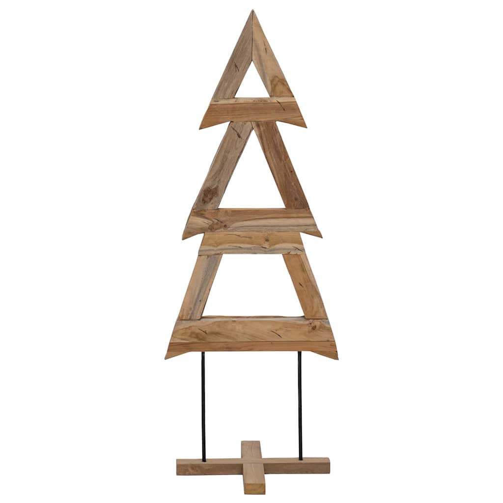 Weihnachtsbaum mit Ständer Braun 90 cm Massivholz Teak