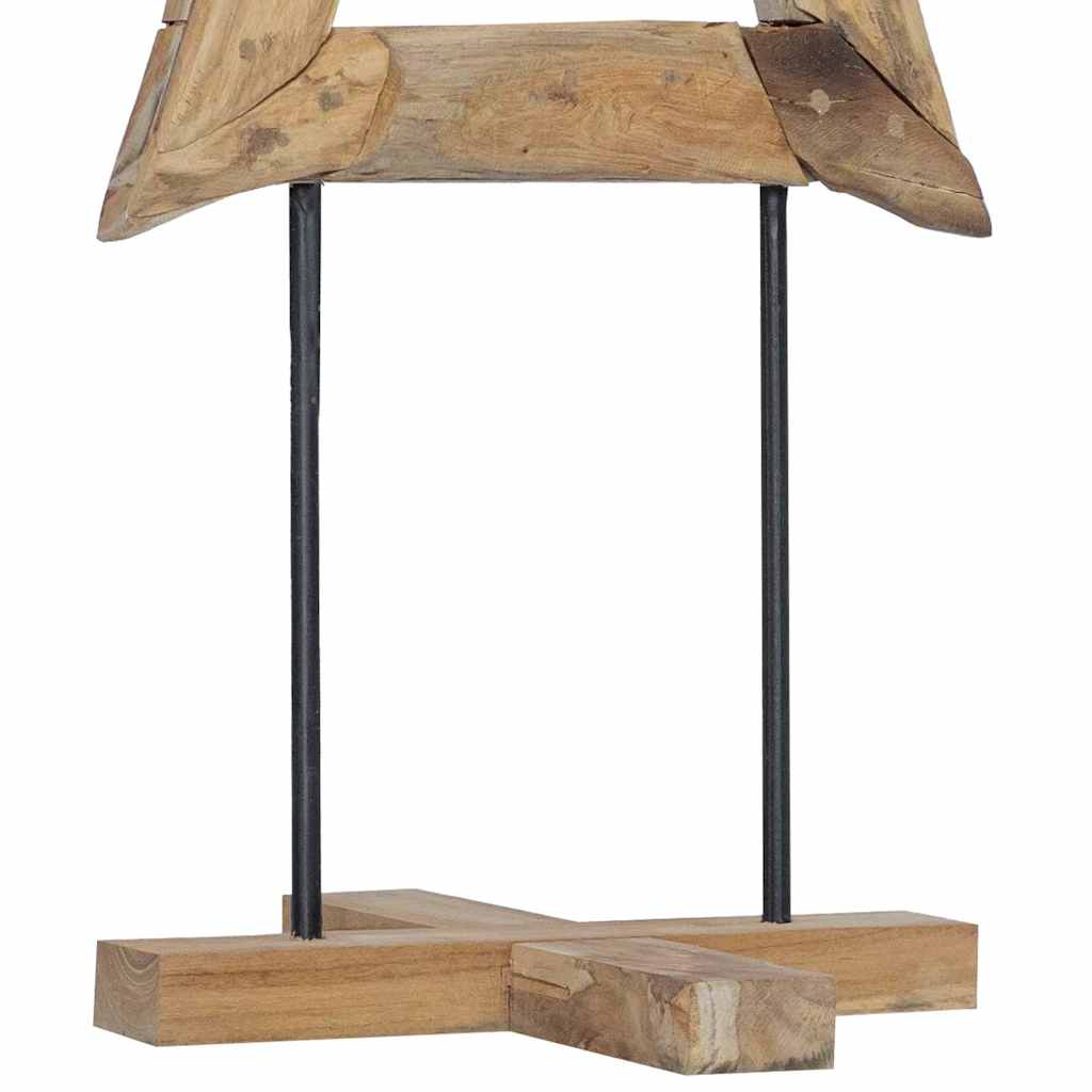 Weihnachtsbaum mit Ständer Braun 120 cm Massivholz Teak