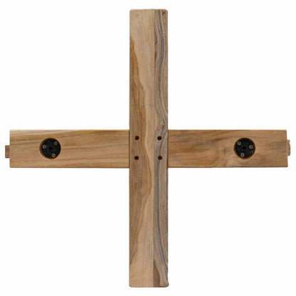 Weihnachtsbaum mit Ständer Braun 150 cm Massivholz Teak