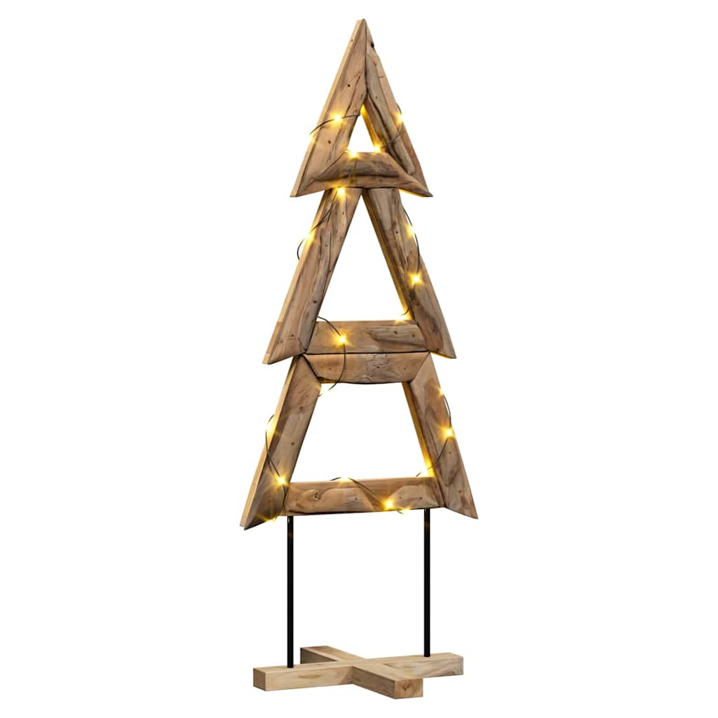 Weihnachtsbaum mit Ständer Braun 150 cm Massivholz Teak