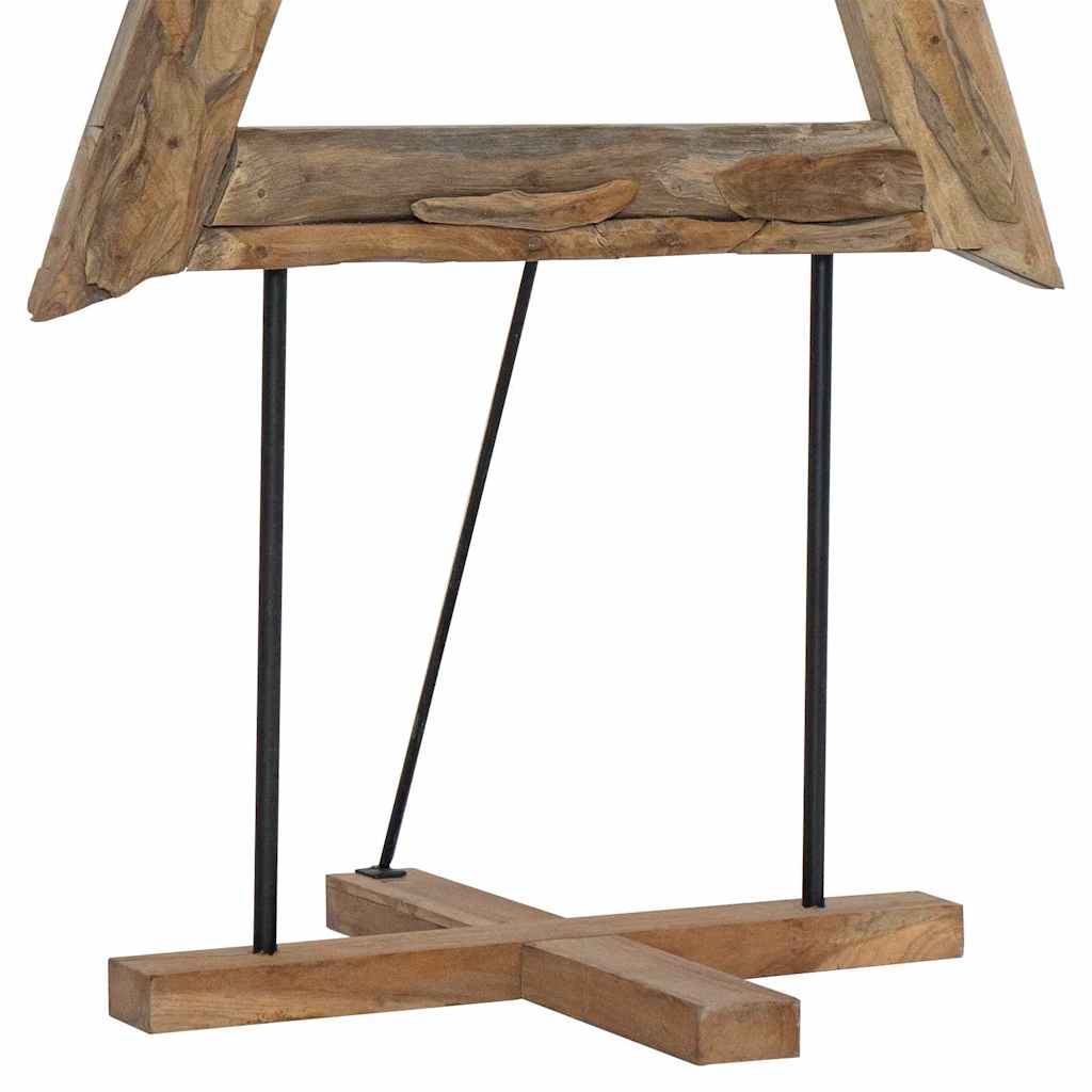 Weihnachtsbaum mit Ständer Braun 180 cm Massivholz Teak