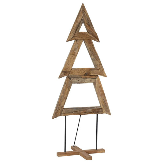Weihnachtsbaum mit Ständer Braun 180 cm Massivholz Teak