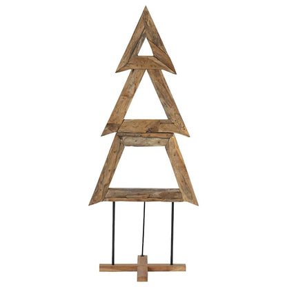 Weihnachtsbaum mit Ständer Braun 180 cm Massivholz Teak