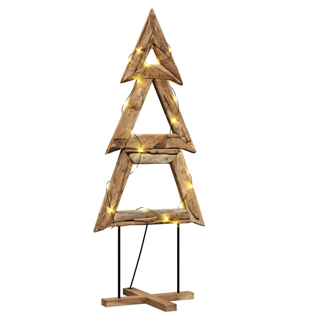 Weihnachtsbaum mit Ständer Braun 180 cm Massivholz Teak