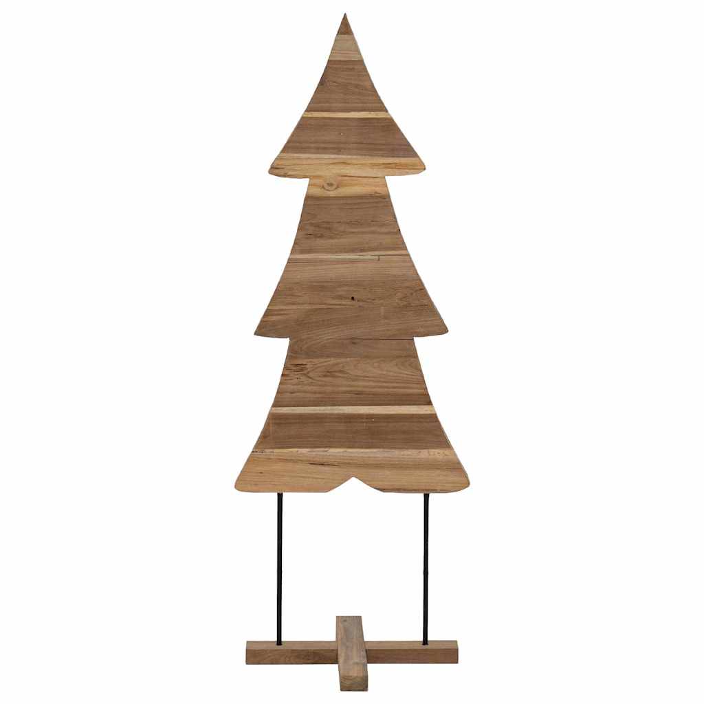 Weihnachtsbaum mit Ständer Braun 90 cm Massivholz Teak