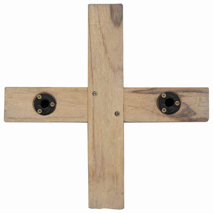 Weihnachtsbaum mit Ständer Braun 120 cm Massivholz Teak