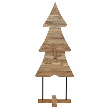Weihnachtsbaum mit Ständer Braun 150 cm Massivholz Teak
